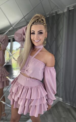 Komplet Vasari – pudrowy róż i lekkość