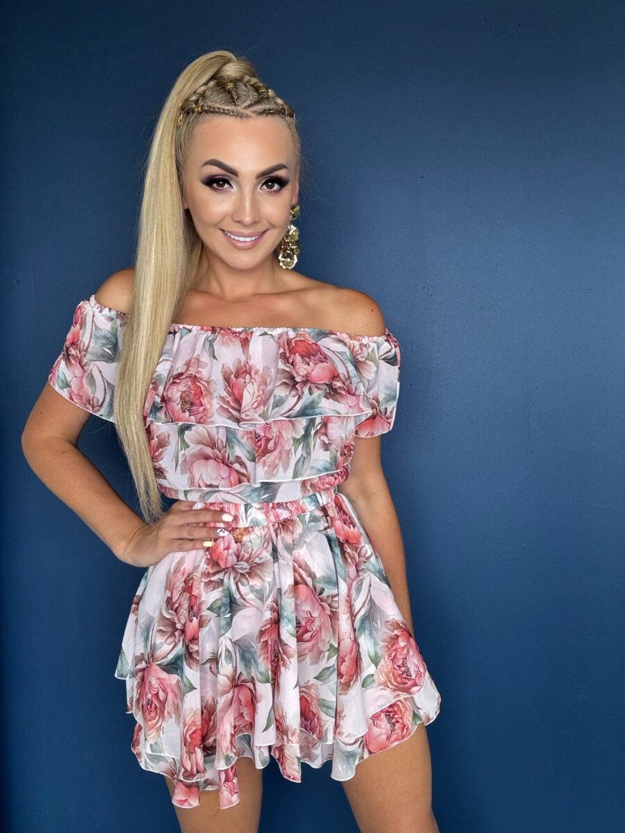 Komplet Szyfonowy „Różany Ogród” – La Perla | Polska produkcja - obrazek 2