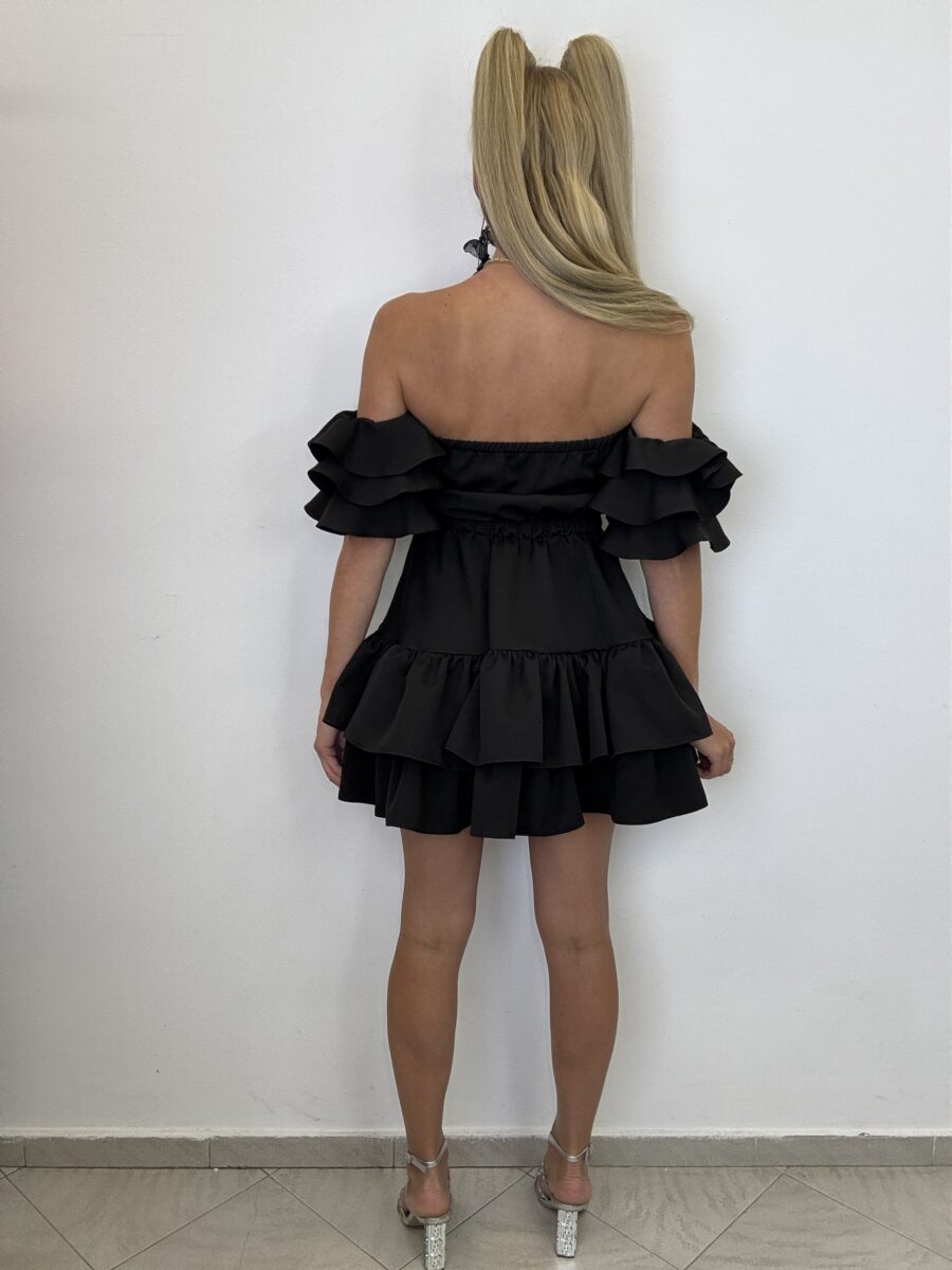 Czarna sukienka Diva – hiszpański szyk i dziewczęcy urok - obrazek 6