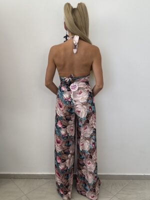 Komplet 2-częściowy – staniczek + spodnie z rozcięciem kwiatowa bajka - obrazek 6