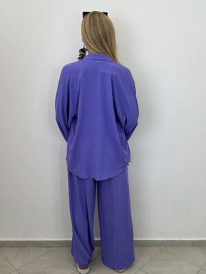 Komplet 3-częściowy – koszula, top i spodnie FIOLET - obrazek 12