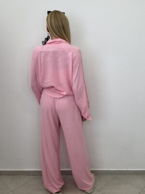 Komplet 3-częściowy – koszula, top i spodnie BABY RÓŻ - obrazek 7