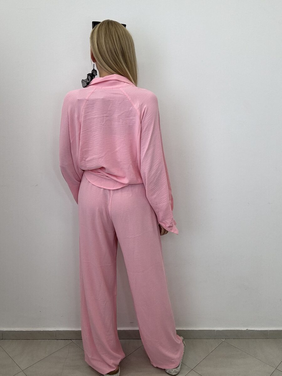 Komplet 3-częściowy – koszula, top i spodnie BABY RÓŻ - obrazek 7