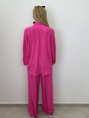 Komplet 3-częściowy – koszula, top i spodnie FUKSJA NEON - obrazek 12