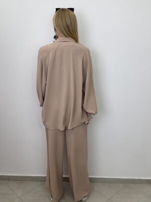 Komplet 3-częściowy – koszula, top i spodnie LATTE - obrazek 6