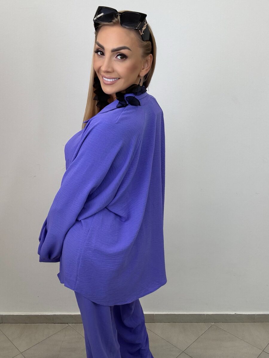 Komplet 3-częściowy – koszula, top i spodnie FIOLET - obrazek 5