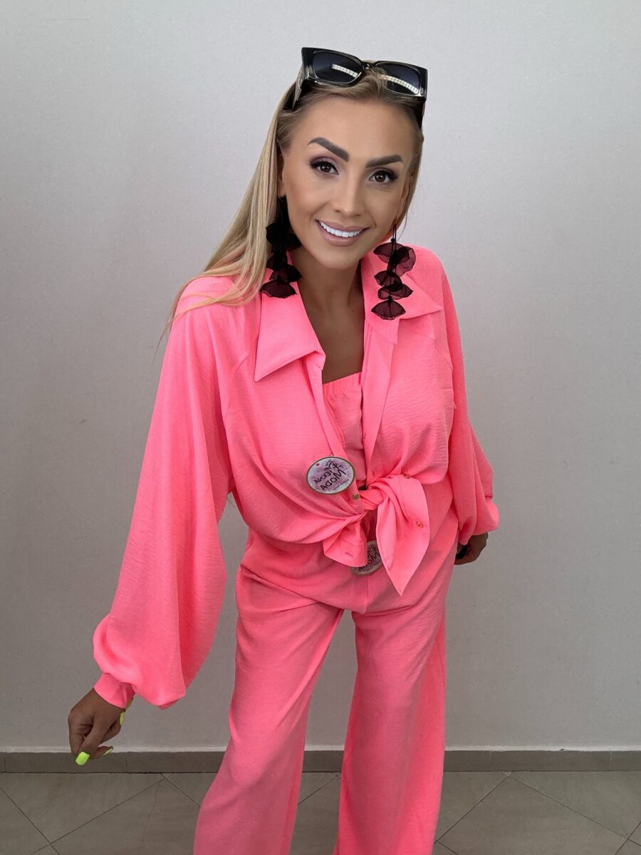 Komplet 3-częściowy – koszula, top i spodnie NEON ŁOSOŚ - obrazek 9