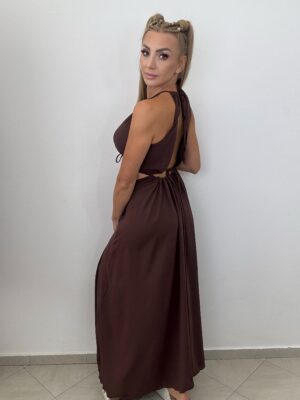Sukienka Maxi La Monne Czekolada - obrazek 2