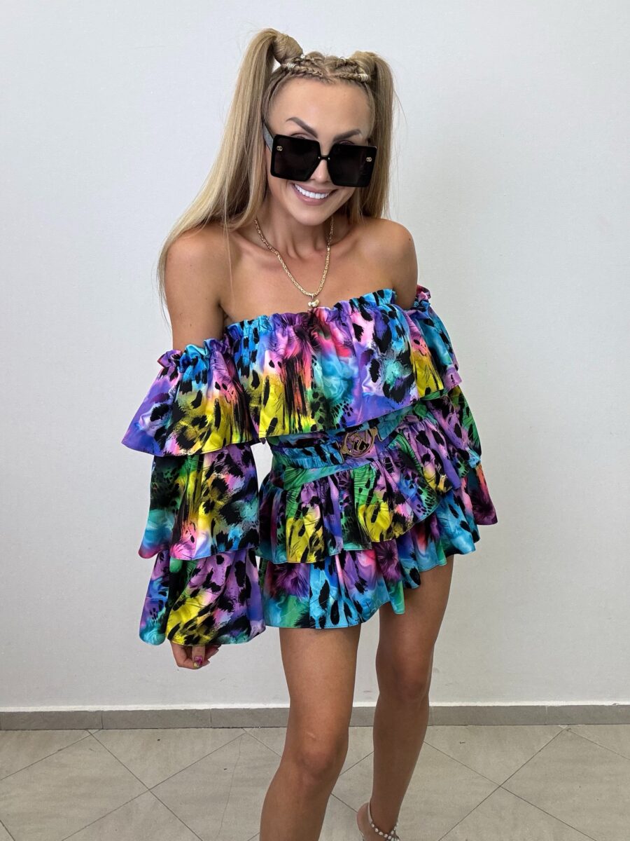 Kombinezon Suzana Vasari  niebiesko fioletowy Mix - obrazek 1