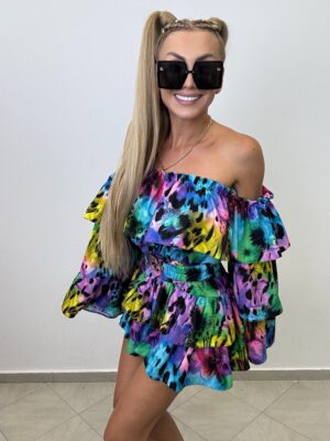 Kombinezon Suzana Vasari  niebiesko fioletowy Mix - obrazek 4