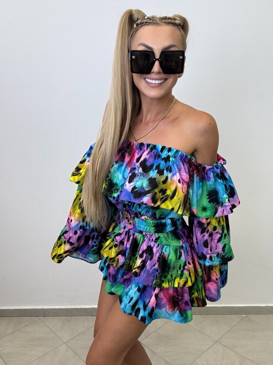 Kombinezon Suzana Vasari  niebiesko fioletowy Mix - obrazek 4