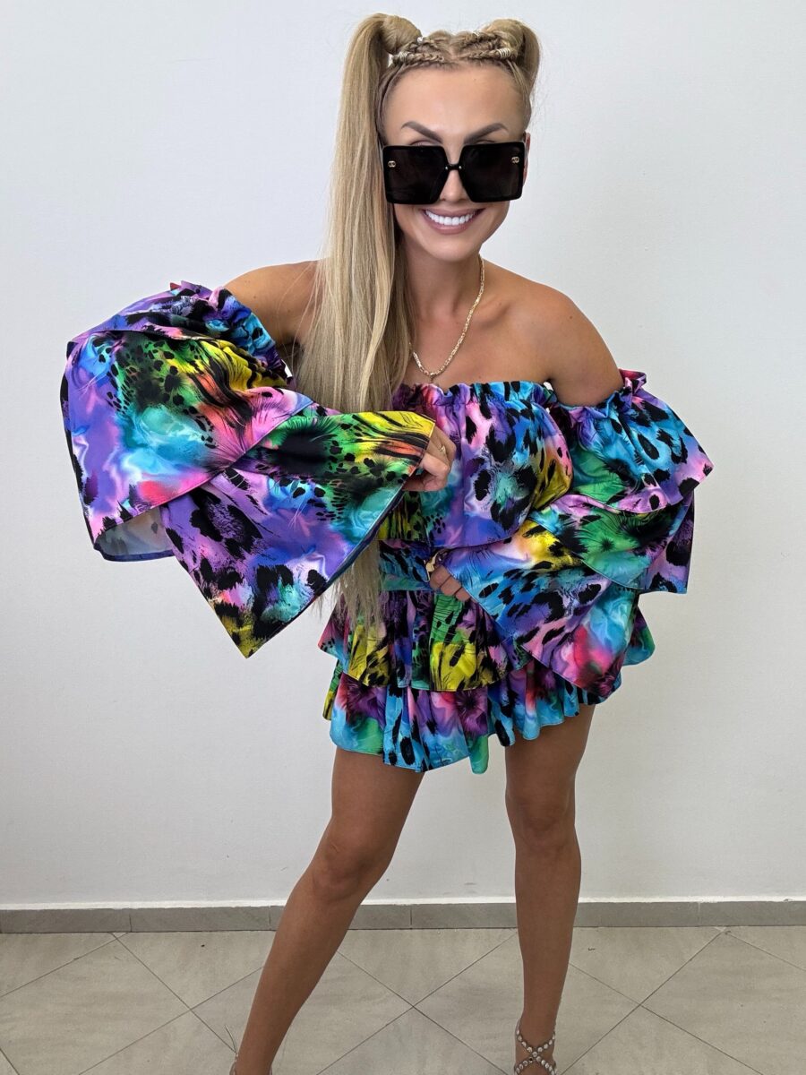 Kombinezon Suzana Vasari  niebiesko fioletowy Mix - obrazek 2