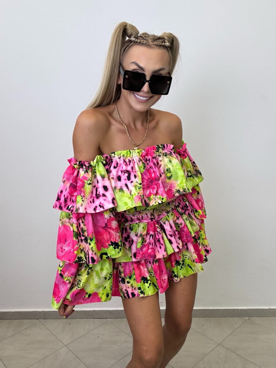 Kombinezon Suzana Vasari limonka z różem - obrazek 4