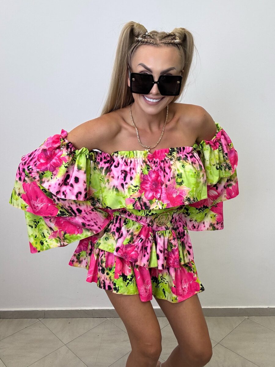 Kombinezon Suzana Vasari limonka z różem - obrazek 2