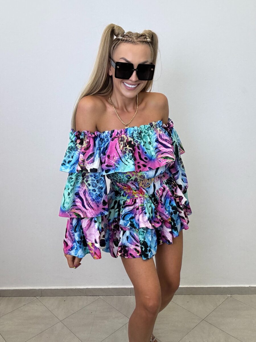 Kombinezon Suzana Vasari Niebieski Mix - obrazek 4