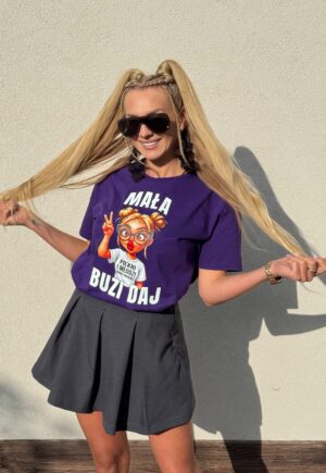 Koszulka „Mała Buzi Daj” – MINISEX 💜💋