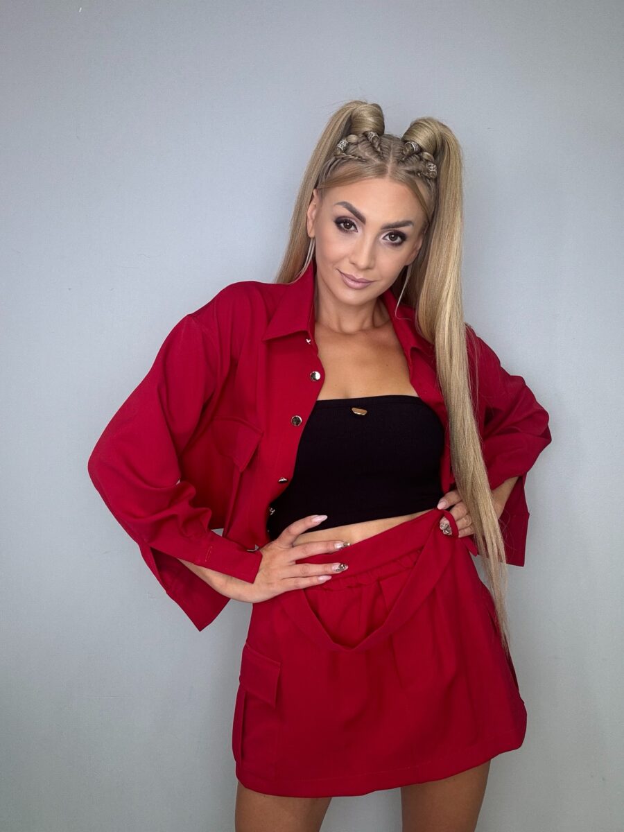 Komplet Dolly od VASARI CZERWONY - obrazek 3