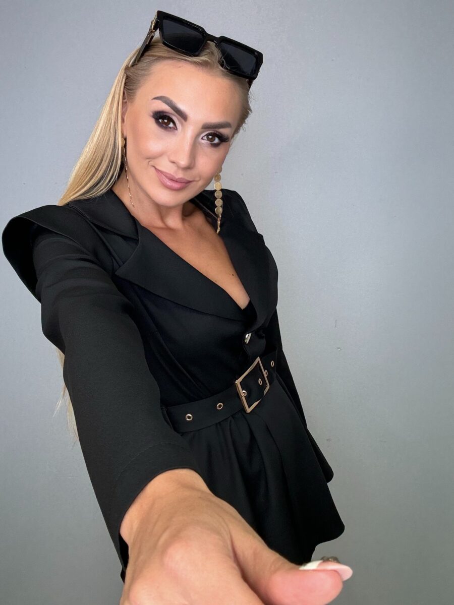 Kombinezon czarny Excellence - obrazek 3