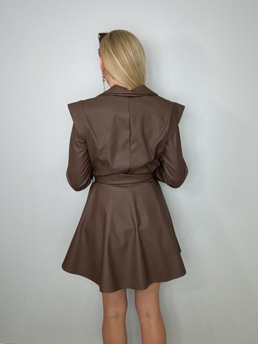 Kombinezon Eko Skóra czekoladowy Excellence - obrazek 5