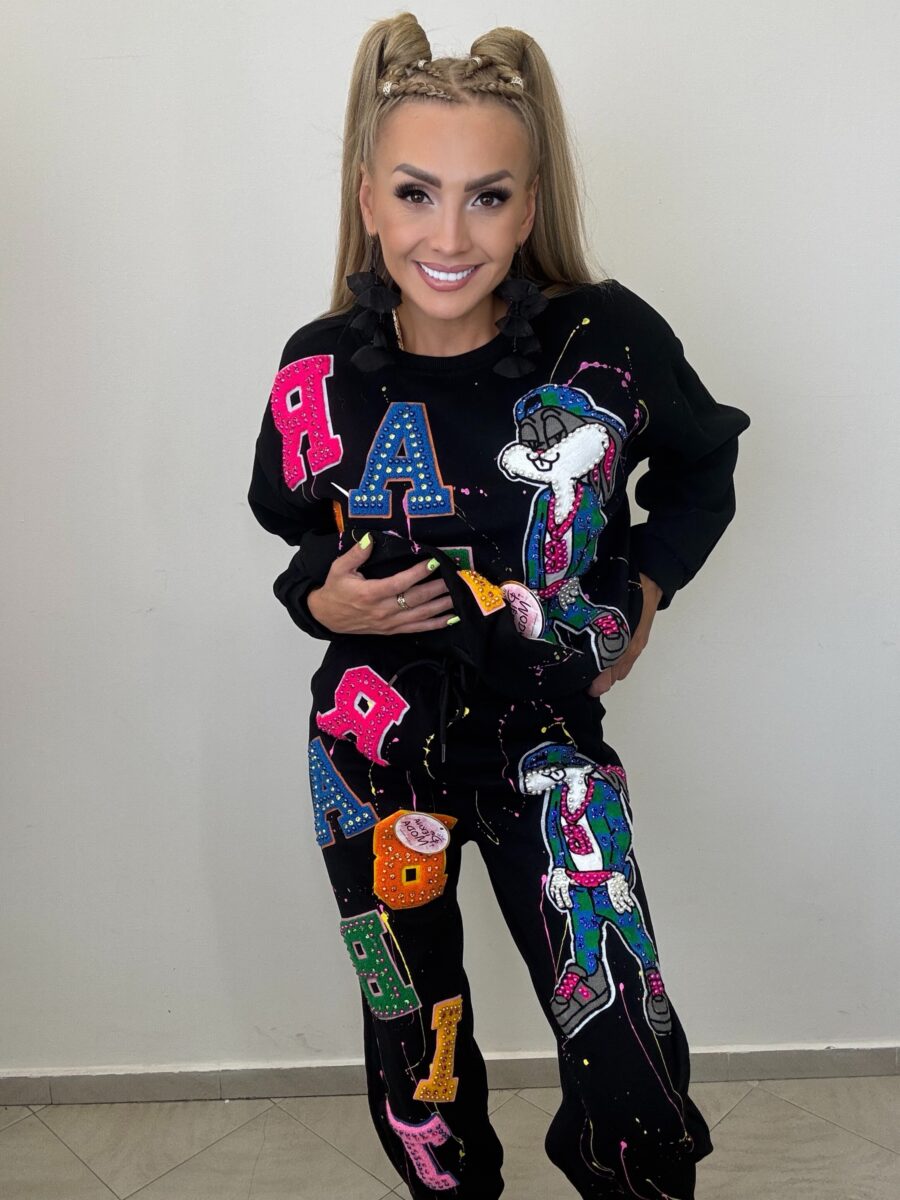 Dres czarny premium z aplikacjami – bajkowy - obrazek 4