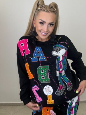 Dres czarny premium z aplikacjami – bajkowy - obrazek 5