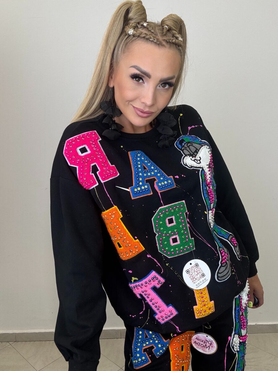 Dres czarny premium z aplikacjami – bajkowy - obrazek 6