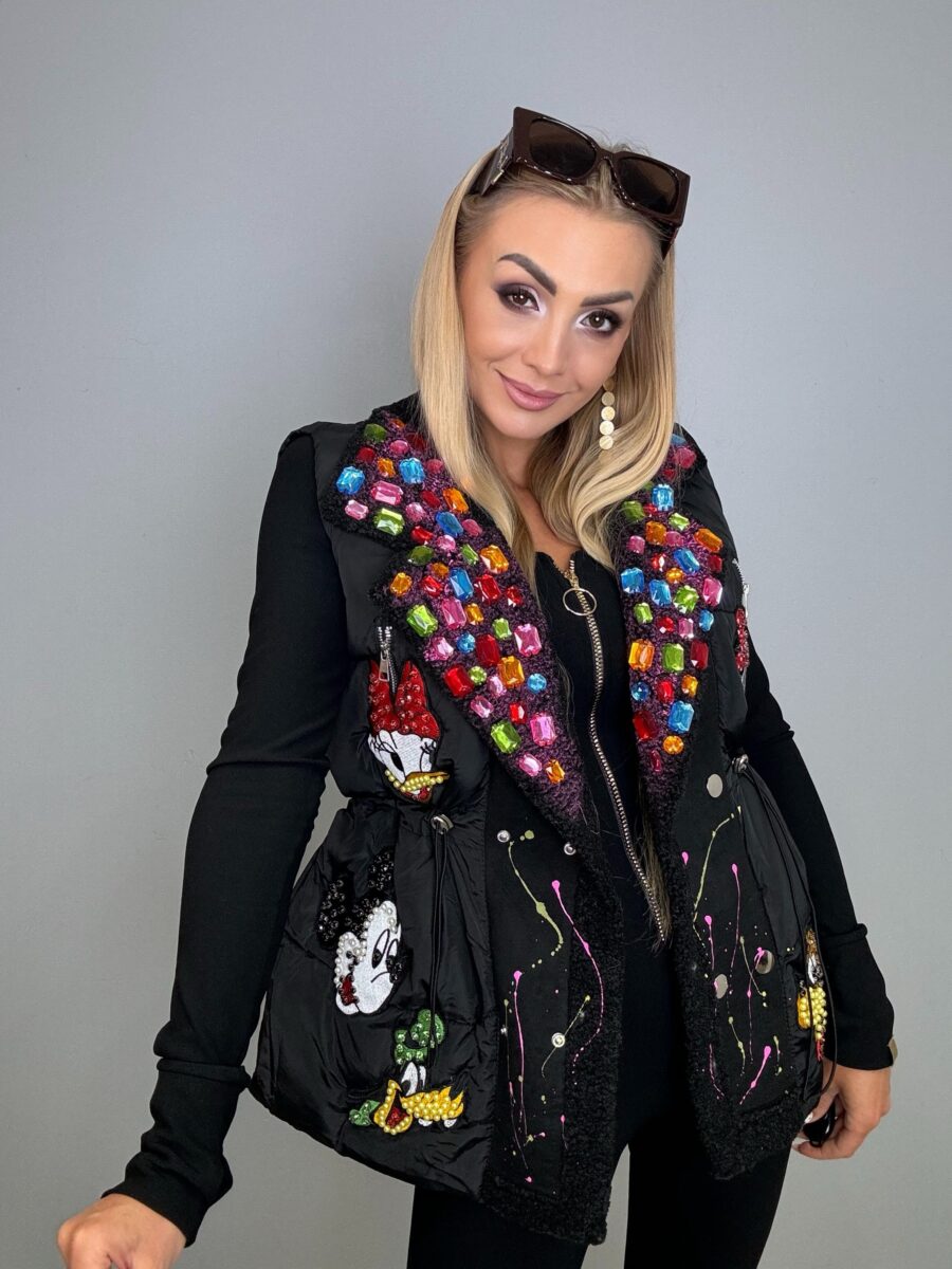 Kamizelka premium z kryształowym kołnierzem - obrazek 1