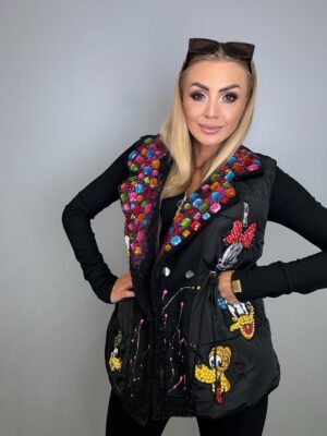 Kamizelka premium z kryształowym kołnierzem - obrazek 2