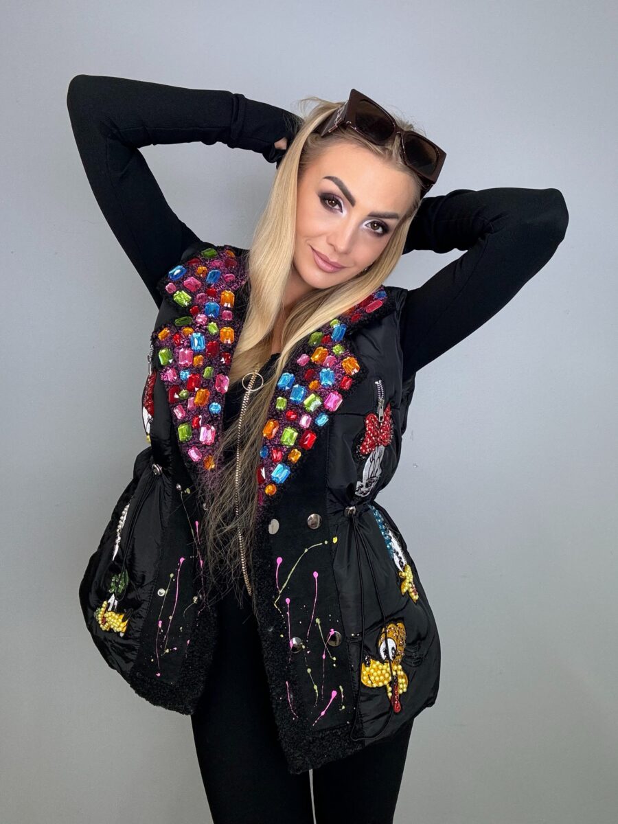 Kamizelka premium z kryształowym kołnierzem - obrazek 5